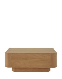 stolik kawowy navan 100 cm, naturalny dąb z praktyczną szufladą