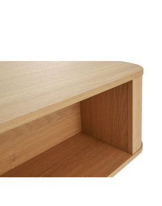stolik kawowy navan 100 cm, naturalny dąb z praktyczną szufladą