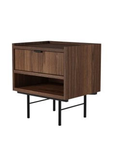 Stolik nocny Edison Brown Warmia Walnut (3318 AB) - OUTLET