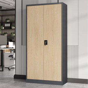 Szafa biurowa na dokumenty z 4 półkami antracytowa/dąb sonoma, 900x1850x400 mm: JAN Eco Design 2