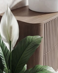 Wisząca szafka łazienkowa Lando 80 cm orzech elegant