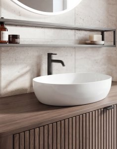 Wisząca szafka łazienkowa Lando 120 cm orzech elegant