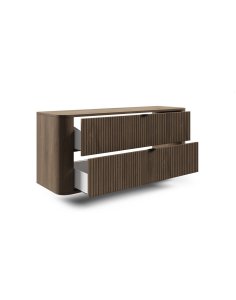 Wisząca szafka łazienkowa Lando 120 cm orzech elegant