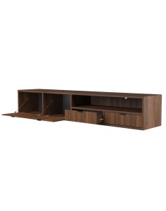 Szafka Wisząca RTV Edison Brown Warmia Walnut 200 cm