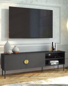 Szafka RTV MOND 08 Czarny 160 cm