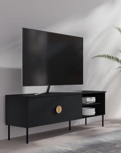 Szafka RTV MOND 08 Czarny 160 cm