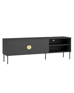 Szafka RTV MOND 08 Czarny 160 cm