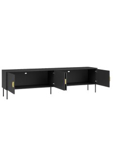 Szafka RTV Mond 09 Czarna 200 cm