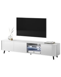 Szafka RTV Luna 02 LED Biała 175 cm