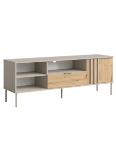 RTV Rimini 08 z szafką i szufladą kaszmir + dąb artisan