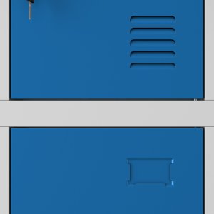 Szafka skrytkowa socjalna 12-skrytkowa szaro-niebieska, 900x1850x400 mm: MARCIN 5