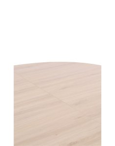 stół rozkładany do jadalni tavo 100-140x100 cm, dąb naturalny z czarnymi nogami