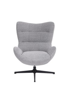 fotel wypoczynkowy velo, design i funkcja obrotowa, szary