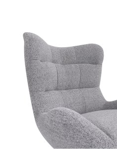 fotel wypoczynkowy velo, design i funkcja obrotowa, szary