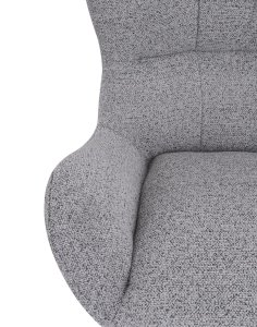 fotel wypoczynkowy velo, design i funkcja obrotowa, szary