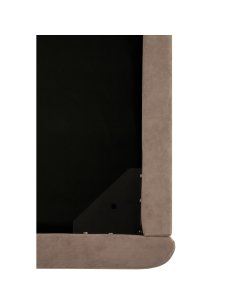 eleganckie łóżko dwuosobowe tapicerowane Venazio z pojemnikiem 160x200, taupe