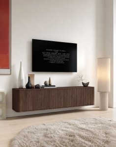 wisząca szafka rtv trenza 200 cm orzech lincoln