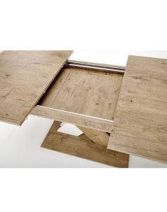 stół rozkładany xarelto (130–175x85 cm), dąb lancelot - biały