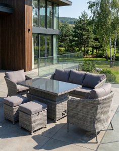 zestaw ogrodowy zadar: sofa, stół, fotele