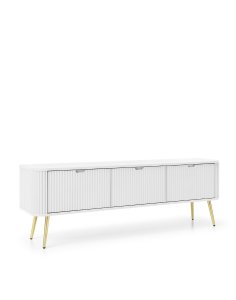 szafka pod telewizor biała zova (rtv168), white/gold