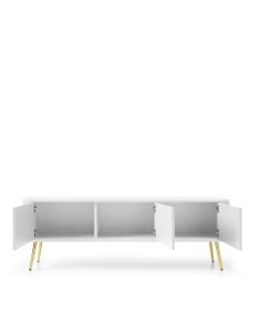 szafka pod telewizor biała zova (rtv168), white/gold