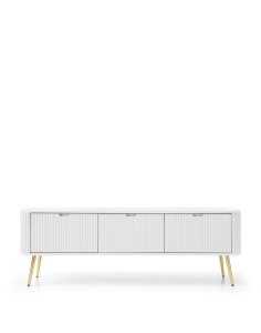 szafka pod telewizor biała zova (rtv168), white/gold