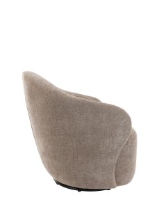 fotel obrotowy do salonu zurich, taupe, 360°