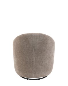 fotel obrotowy do salonu zurich, taupe, 360°