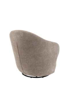 fotel obrotowy do salonu zurich, taupe, 360°