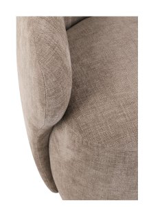 fotel obrotowy do salonu zurich, taupe, 360°