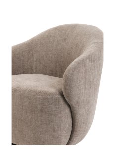 fotel obrotowy do salonu zurich, taupe, 360°