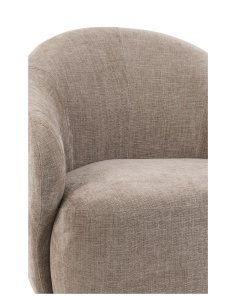 fotel obrotowy do salonu zurich, taupe, 360°